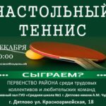 Соревнования по настольному теннису